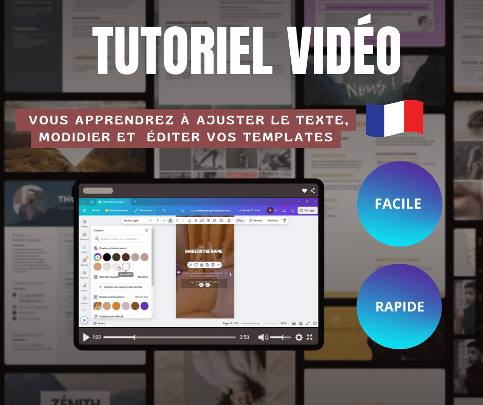 Templates Maderothérapie + Drainage lymphatique
