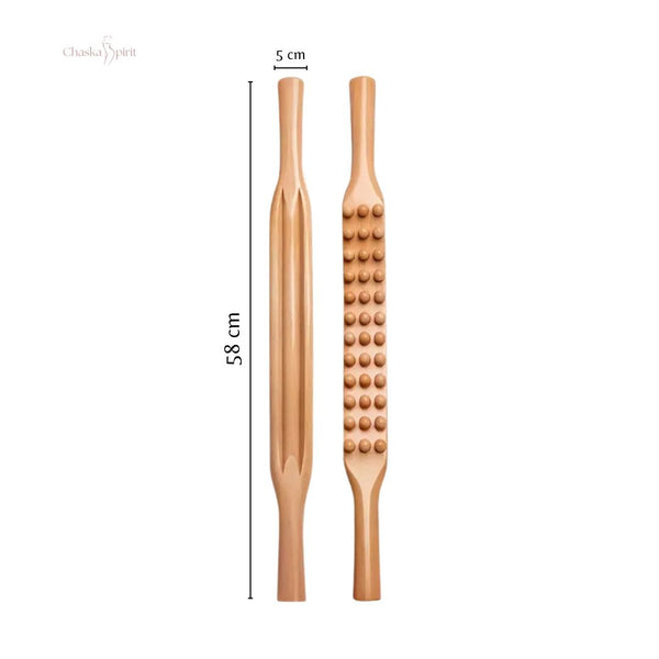 Bâton de madérothérapie – 36 perles