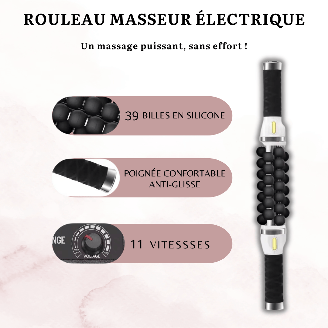 Rouleau électrique professionnel pour massage