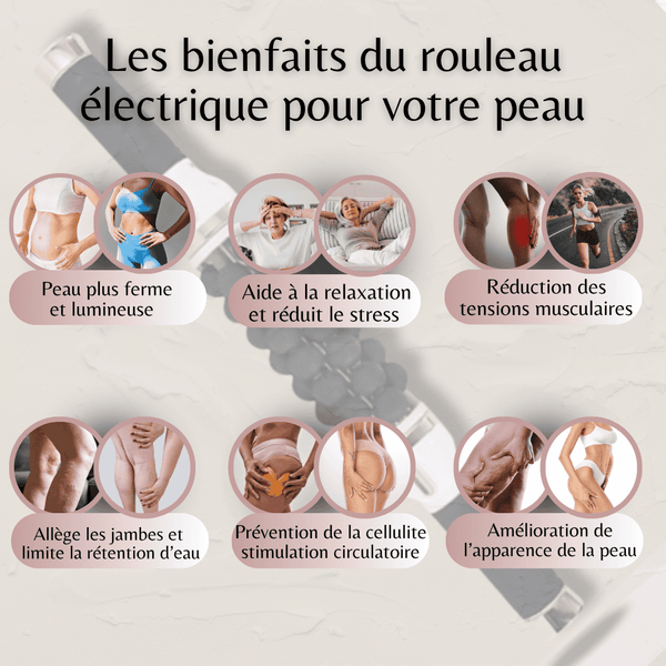 Rouleau électrique professionnel pour massage