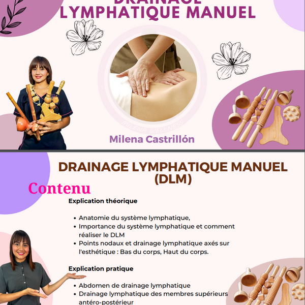 Formation en ligne  Drainage lymphatique colombien corps