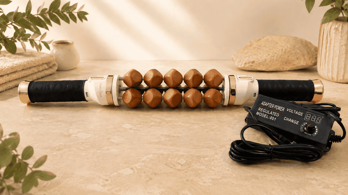 Rouleau de Madérothérapie Électrique Bois – Effet Percussion