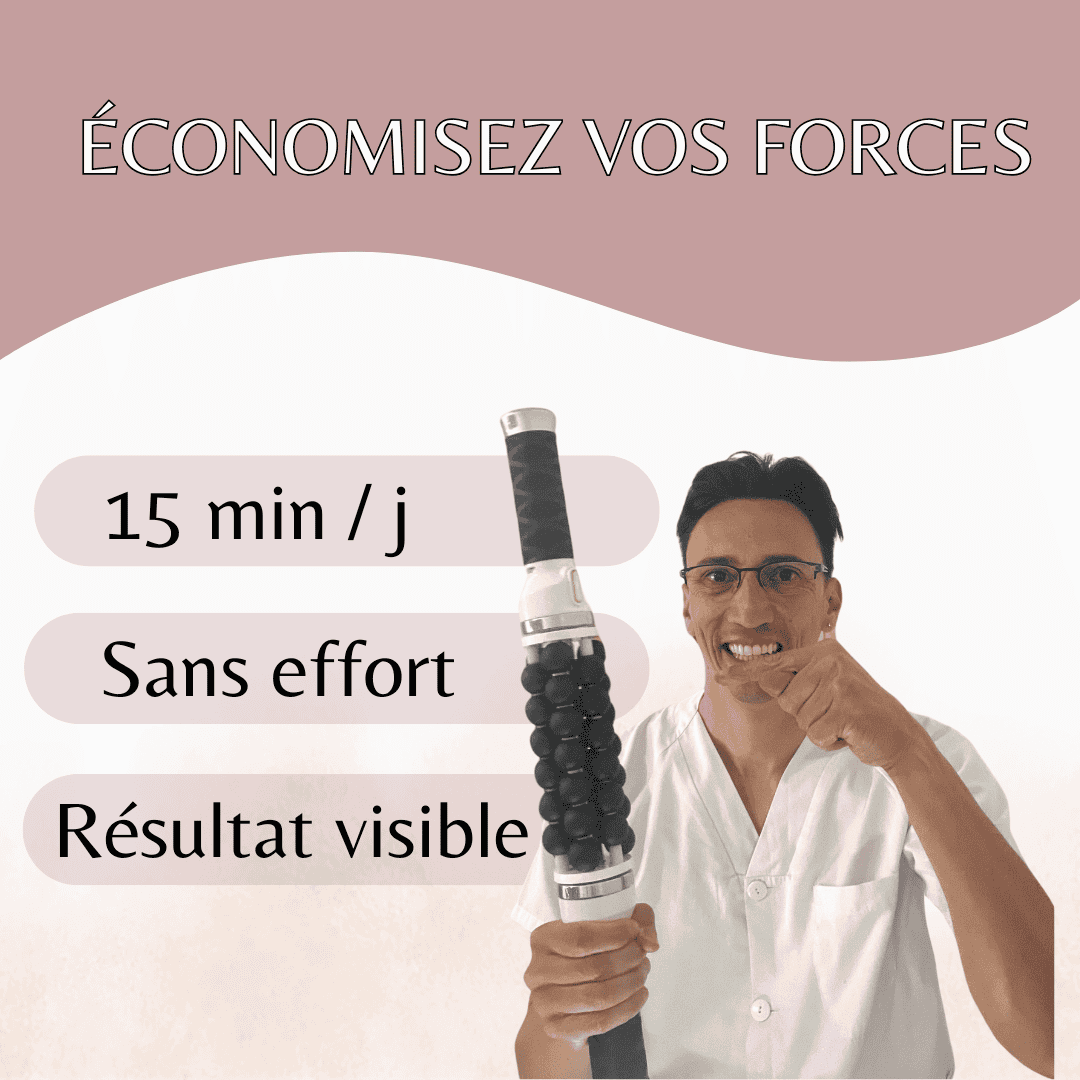 Rouleau électrique professionnel pour massage