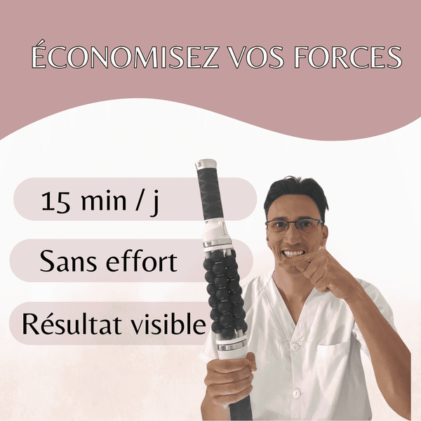 Rouleau électrique professionnel pour massage