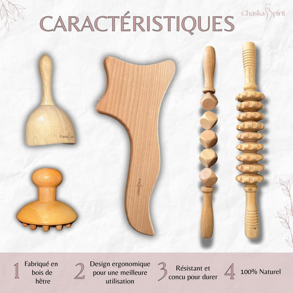 Kit madérothérapie 5 pièces