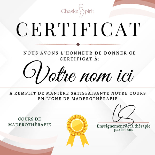 Formation en ligne  Maderothérapie faciale