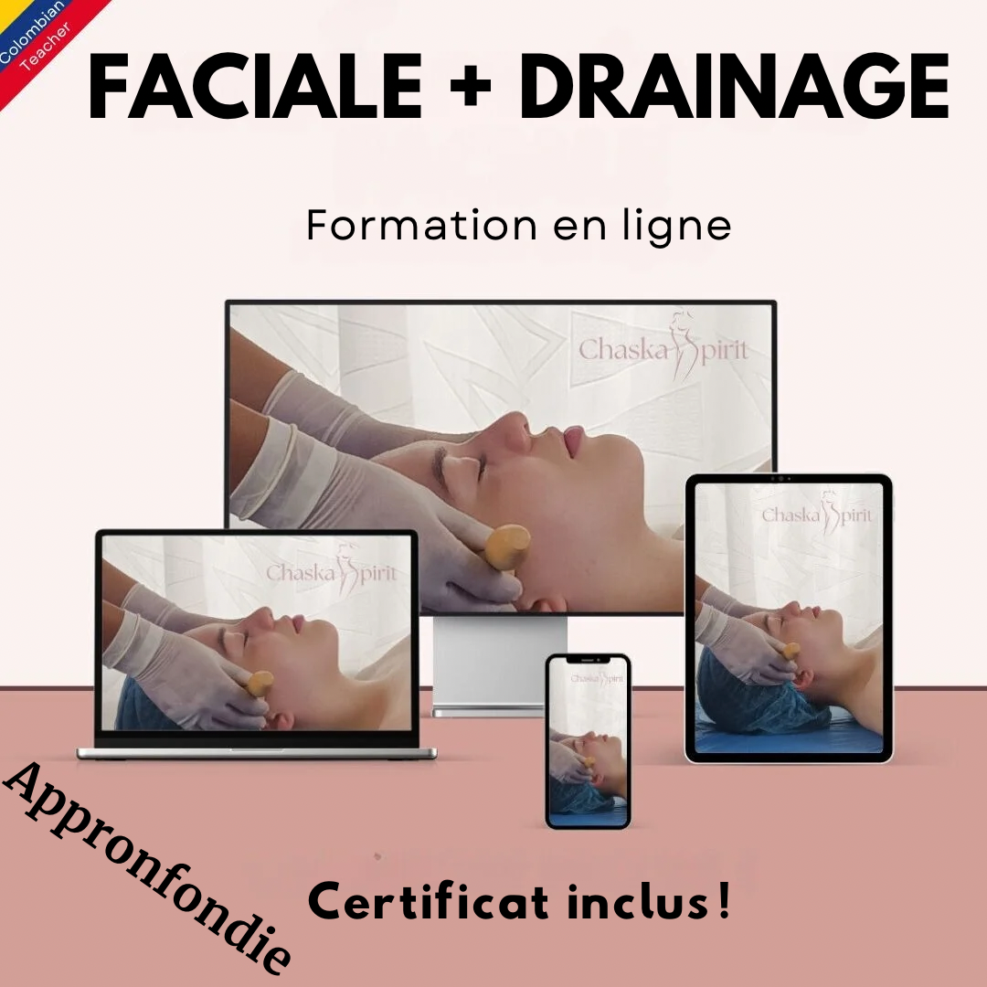 Formation en ligne  Maderothérapie Faciale + Drainage
