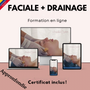 Formation en ligne  Maderothérapie Faciale + Drainage