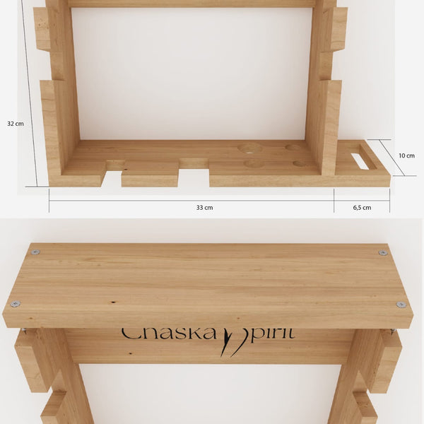 Présentoir en Bois  pour Outils de Maderothérapie