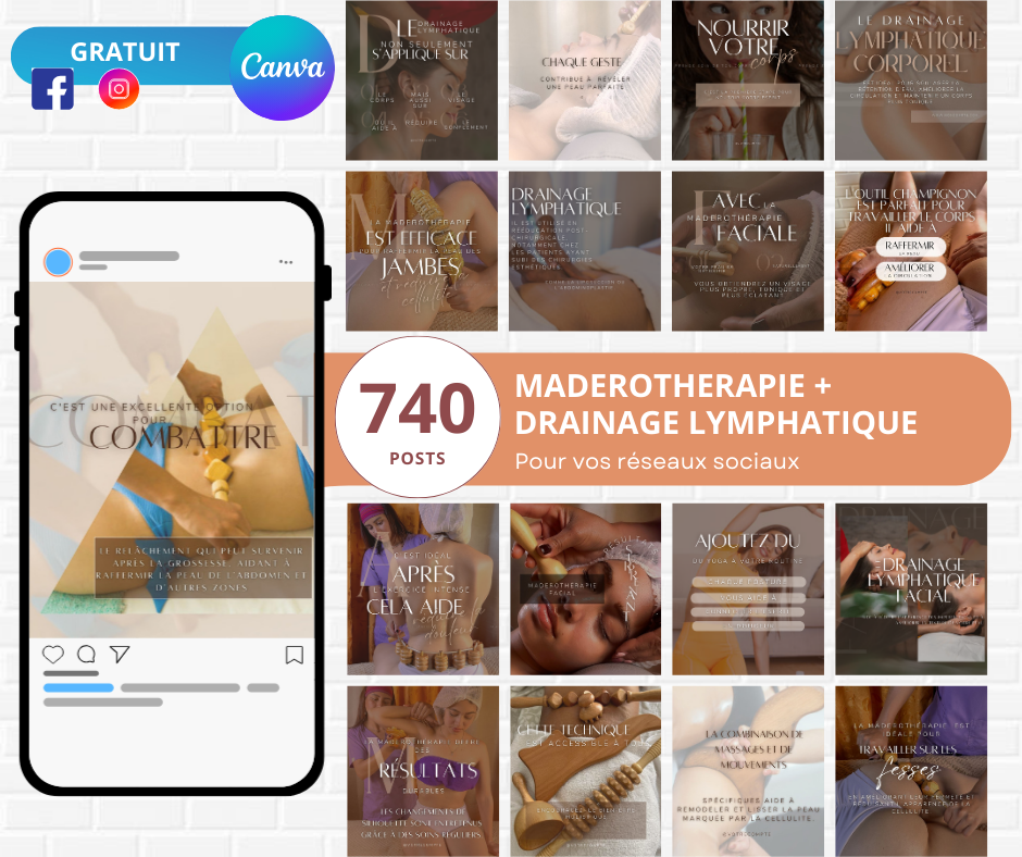 Templates Maderothérapie + Drainage lymphatique